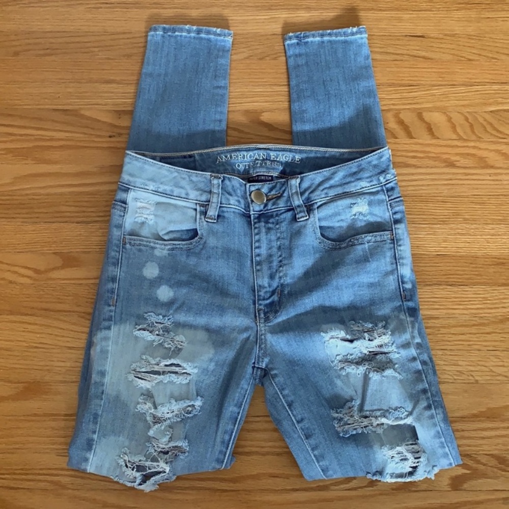 NWOT | American Eagle High Rise Jeggings - Picture 4 of 6
